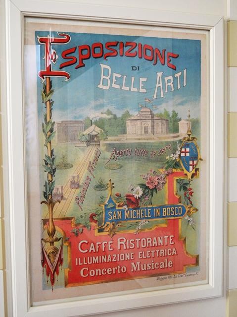 Manifesto pubblicitario della Esposizione di Belle Arti a San Michele in Bosco 