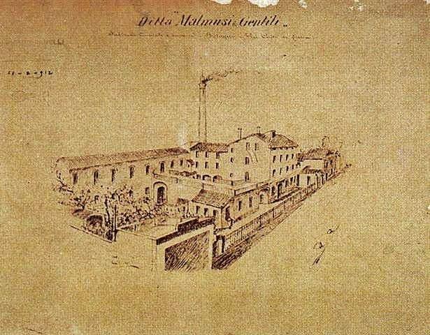 La fabbrica Malmusi e Gentili di via Capo di Lucca nel 1912 