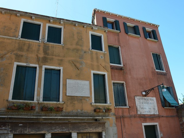 La casa abitata da Foscolo a Venezia in campo de le Gate
