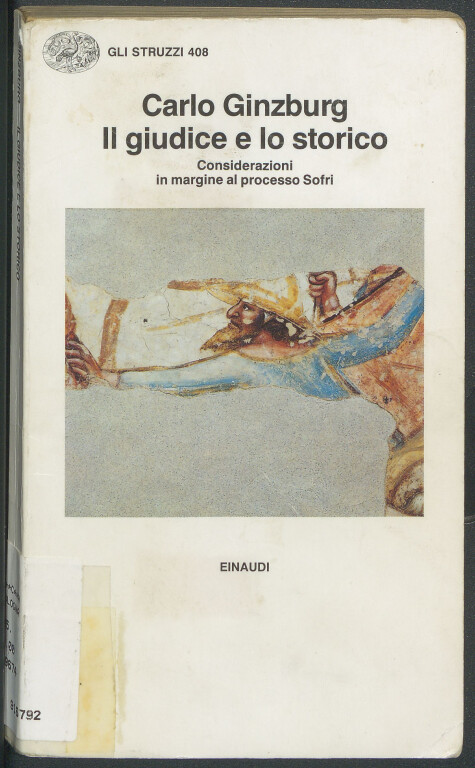 image of Carlo Ginzburg, Il giudice e lo storico (1991)