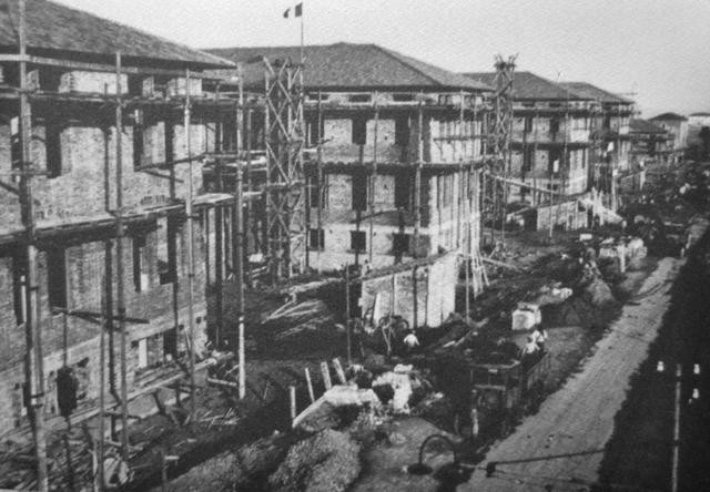La nuova Colonia Marina Bolognese in costruzione - 1932 - Archivio fotogr. bibl. Gambalunga (RN) - Mostra "Storie di colonia" - Biblioteca Salaborsa (BO) - 2019