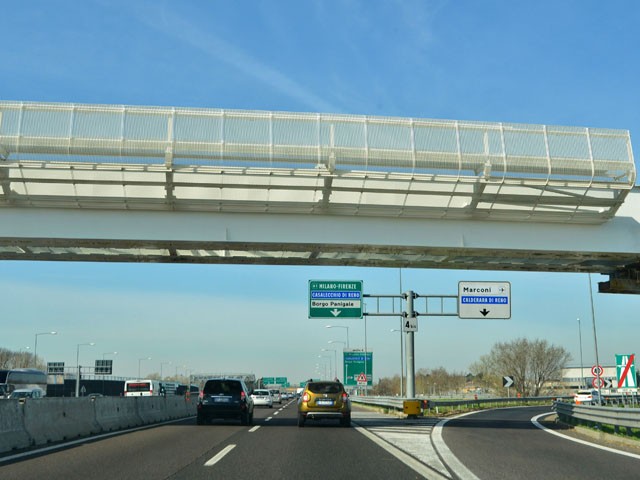 Ponte del People Mover sulla tangenziale - marzo 2017