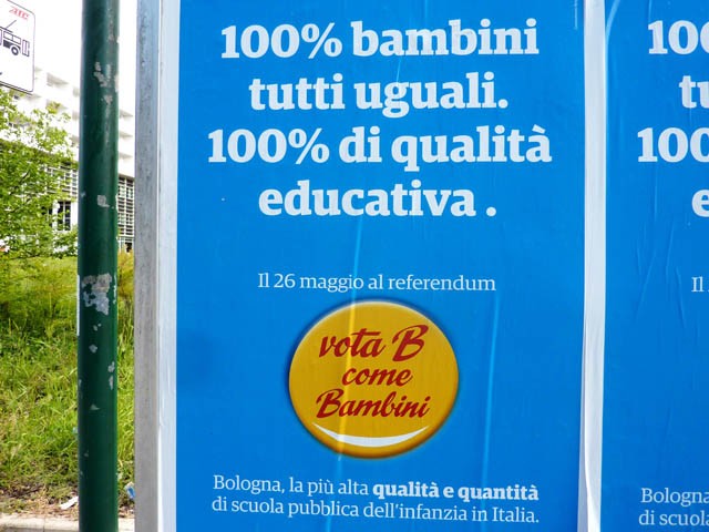 Referendum sul finanziamento alle scuole private - Bologna 2013