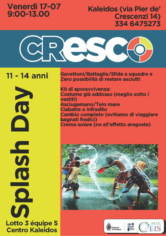 copertina di Splash day