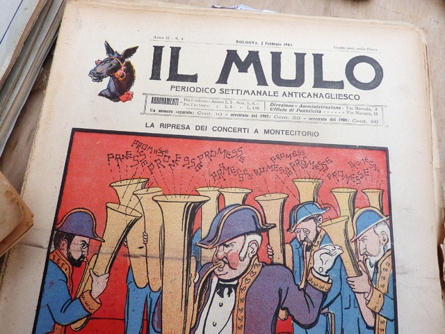 Copertina del giornale "Il Mulo"