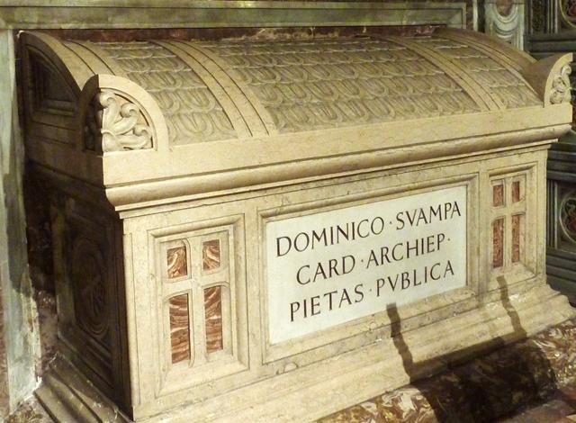 Sacro Cuore - cripta - tomba del card. Svampa
