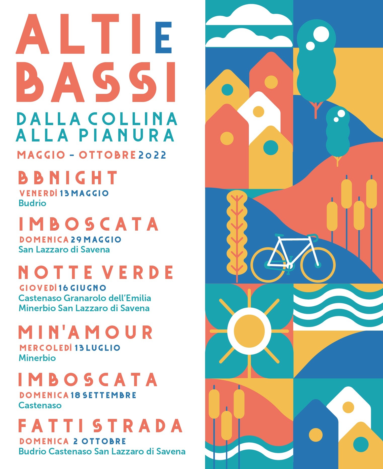 copertina di Alti e Bassi, dalla collina alla pianura
