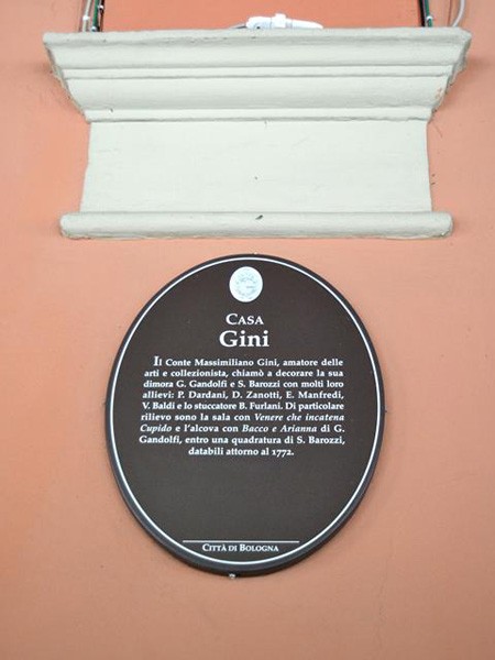 Casa Gini - cartiglio