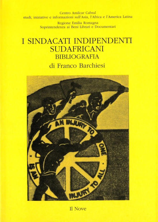 copertina di I sindacati indipendenti sudafricani: bibliografia