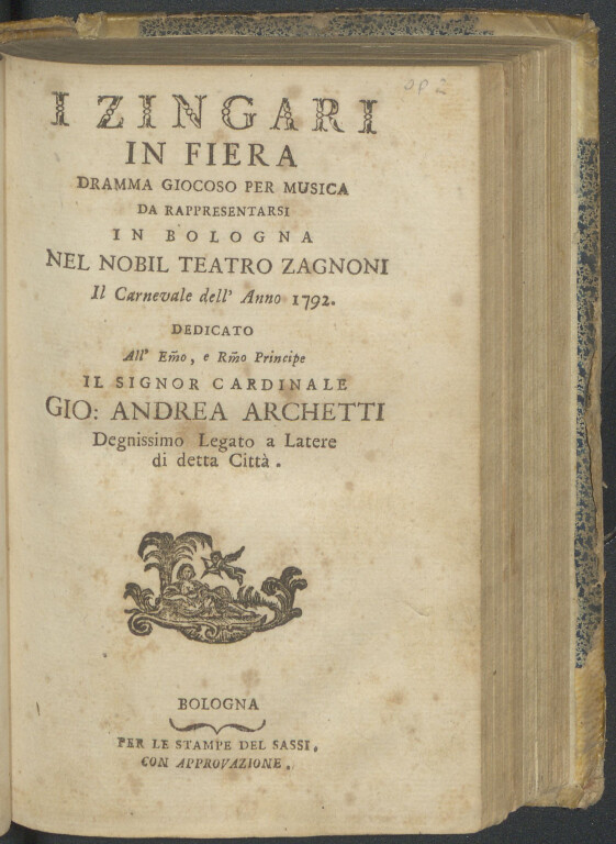 immagine di I Zingari in fiera (1792)