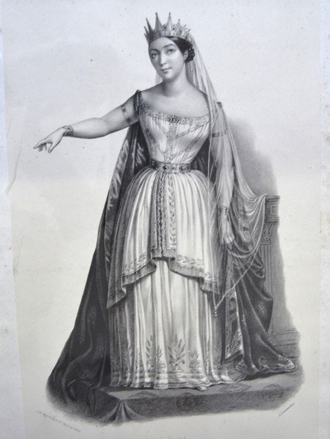 Giulia Grisi in costume da Semiramide 