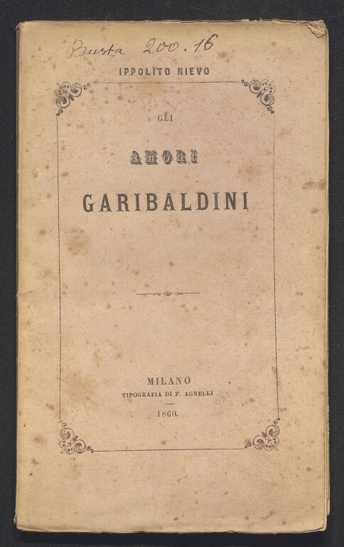 immagine di Ippolito Nievo, Gli amori garibaldini (1860)