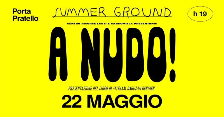 copertina di “A Nudo!” +  “Everybody talks about the weather, we don’t”