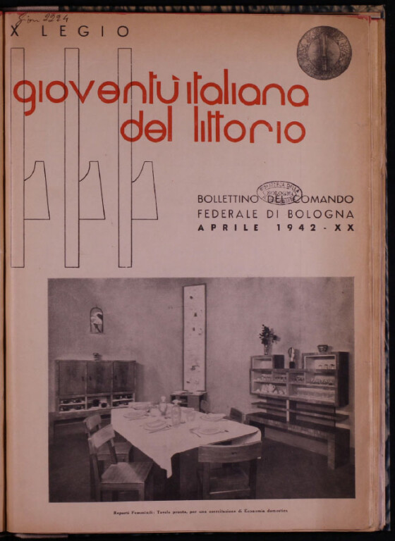 «Gioventù italiana del Littorio. Bollettino del Comando federale di Bologna»