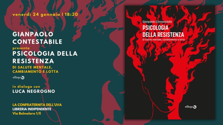 copertina di Psicologia della resistenza. Di salute mentale, cambiamento e lotta