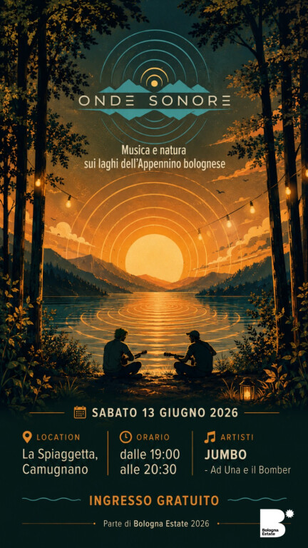 copertina di Musica al tramonto tra lago e bosco