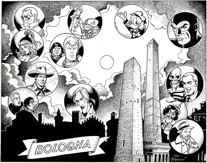 copertina di Bologna dei fumetti