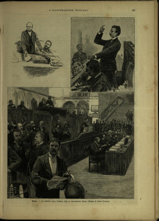 immagine di Andrea Costa, «L'illustrazione italiana», 13 aprile 1890