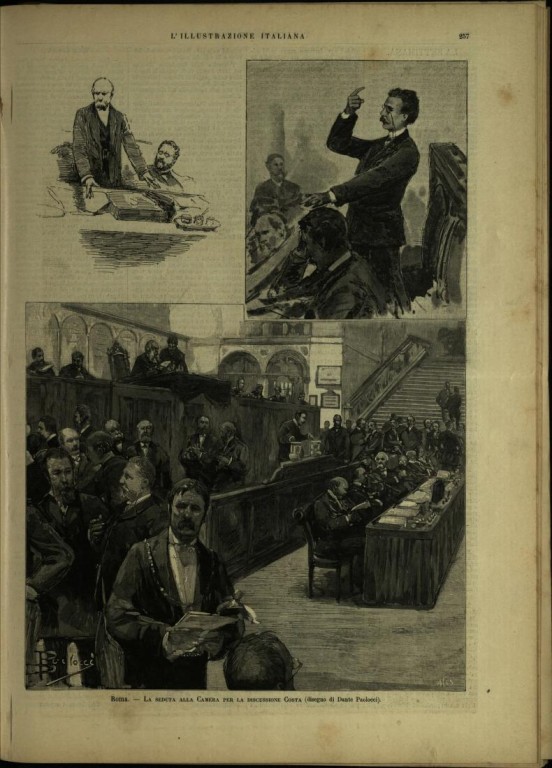 image of Andrea Costa, «L'illustrazione italiana», 13 aprile 1890