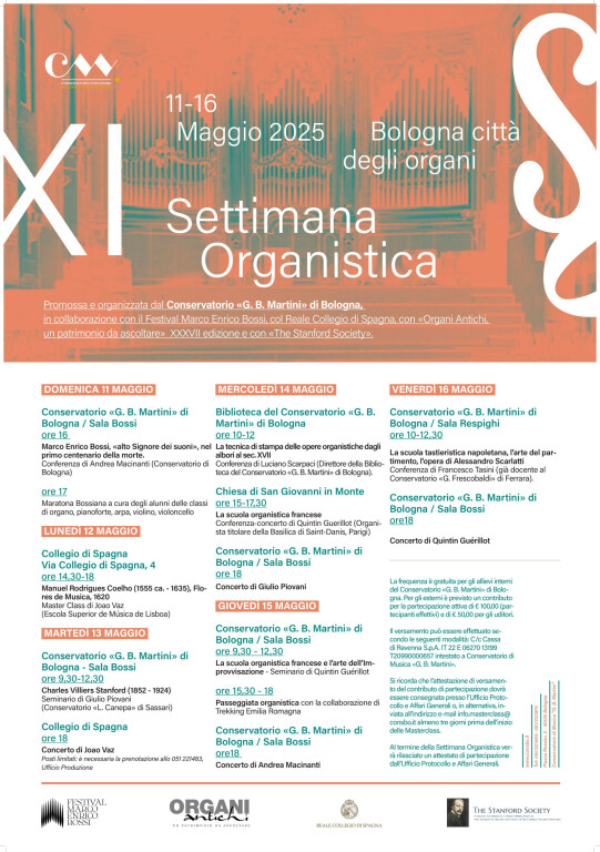 image of XI Settimana Organistica - "Bologna città degli organi" - 2025