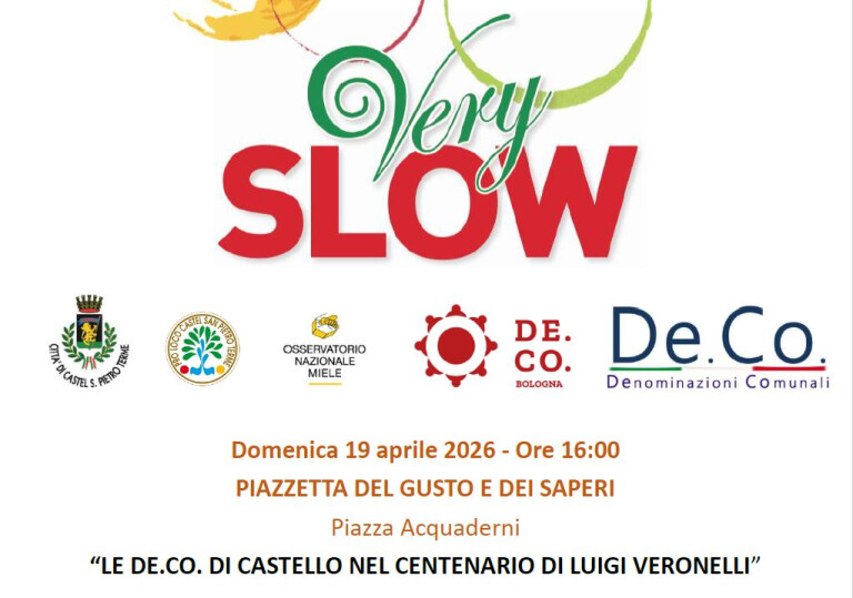 copertina di Castel San Pietro Terme, a “Very Slow” un incontro sulle De.Co. 
