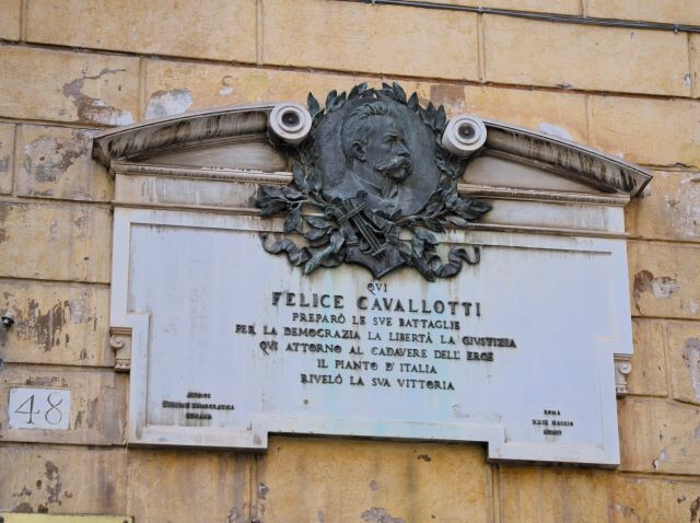 Lapide per Felice Cavallotti