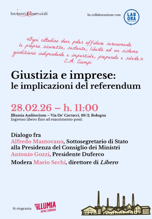 copertina di Giustizia e imprese: le implicazioni del referendum