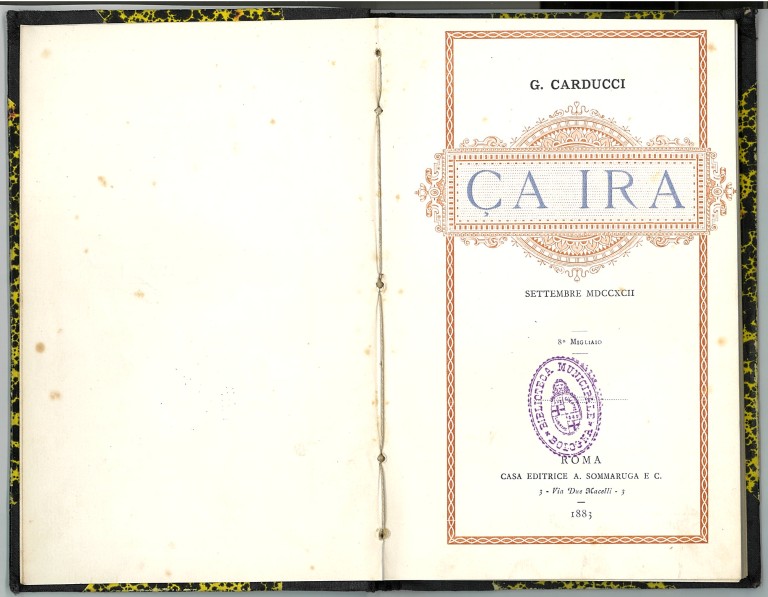 immagine di Giosue Carducci, Ça ira (1883)