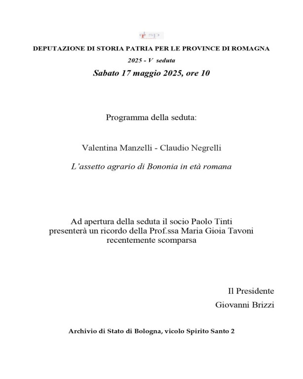 copertina di L'assetto agrario di Bononia in età romana
