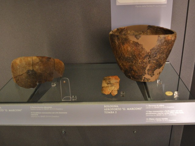 Reperti di scavo - Aeroporto G. Marconi - Museo civico archeologico (BO) - sez. preistorica