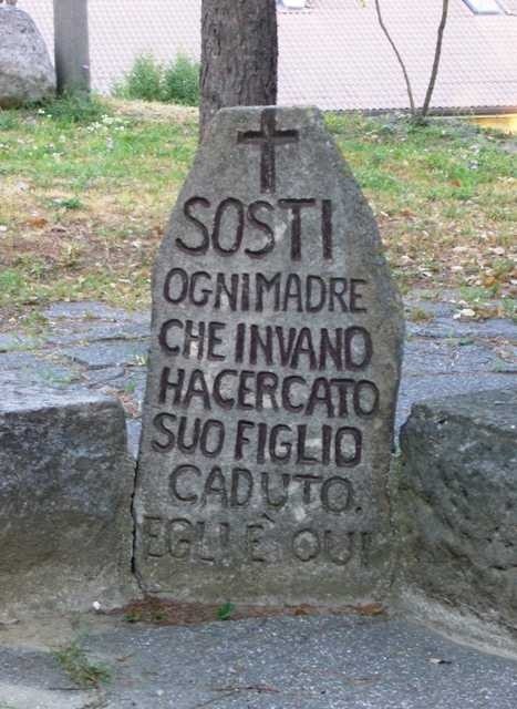 Loiano (BO) - Monumento ai caduti della RSI - particolare