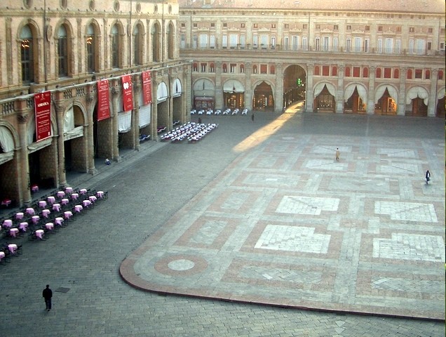 Piazza Maggiore dall'alto di Palazzo d'Accursio