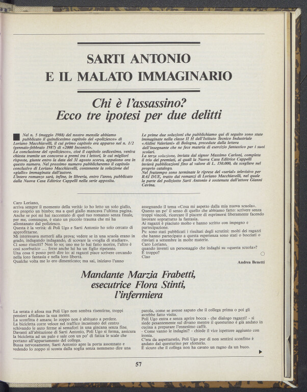 image of «2000 incontri», II (ottobre 1988), n. 10