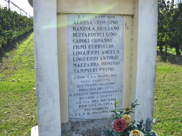 Lapide per l'eccidio di Felisio