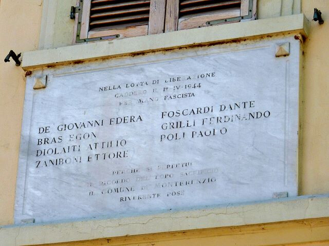 Lapide per i partigiani caduti di Monterenzio
