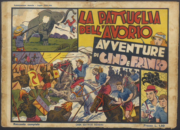 cover of La pattuglia dell'avorio. Avventure di Cino e Franco