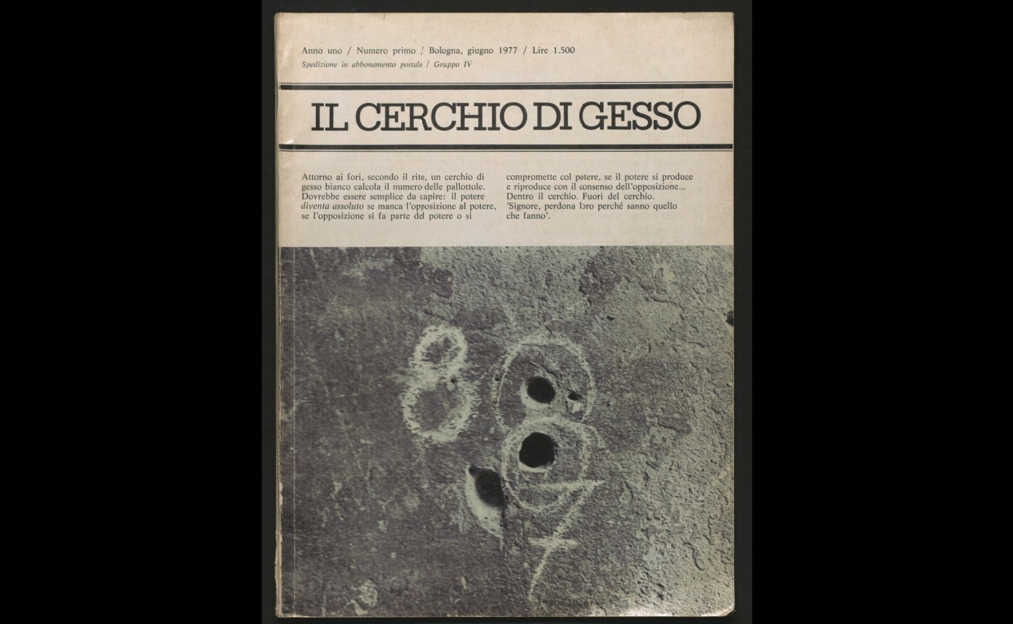 1977: il periodico «Il Cerchio di gesso»