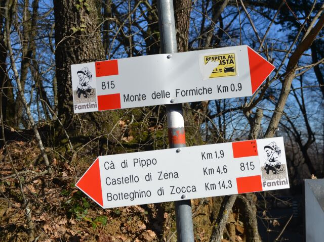 Segnali della Via del Fantini