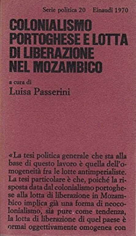 copertina di Colonialismo portoghese e lotta di liberazione nel Monzambico