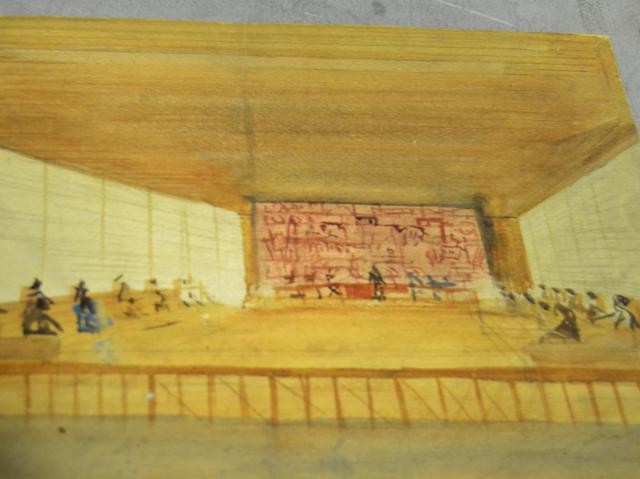 Il teatro dell'Accademia in un disegno di F. Vignoli