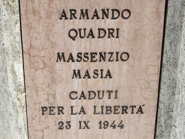 Tomba di Armando Quadri e Massenzio Masia