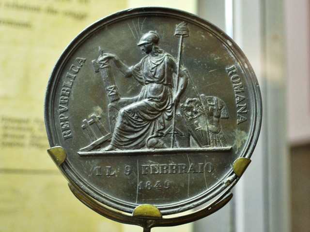 Medaglia commemorativa della Repubblica Romana - Museo del Risorgimento (BO)