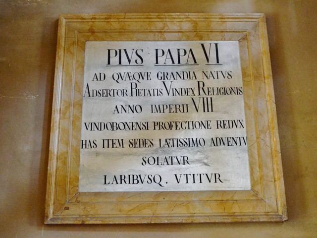 Ricordo di papa Pio VI 