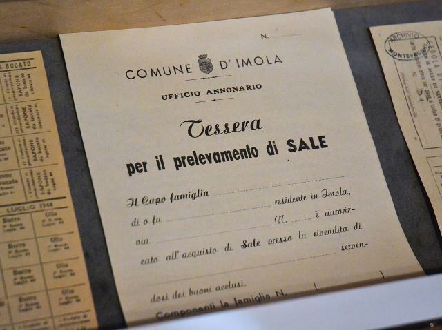 Tessera per il prelevamento del sale