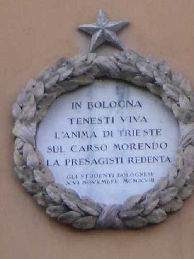 Ricordo degli studenti bolognesi in onore del prof. Venezian