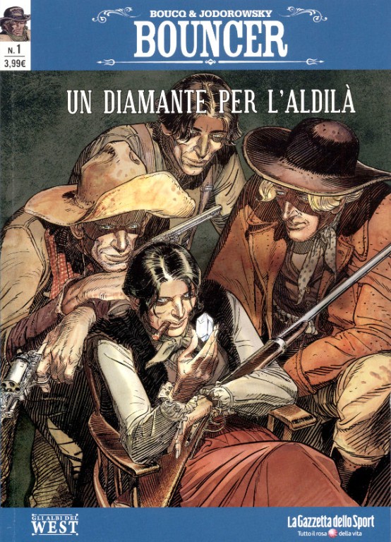 copertina di Boucq , Jodorowsky, Un Diamante per l'aldilà, Milano, RCS Mediagroup, 2017