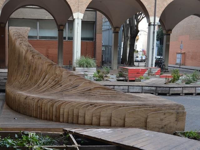 Installazione SLAB - Piazza Scaravilli (BO) - 2018