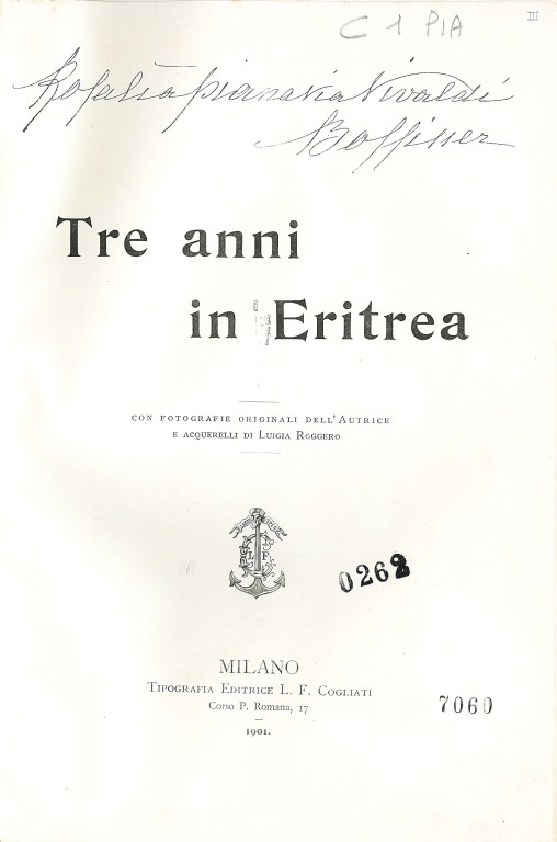 cover of Tre anni in Eritrea