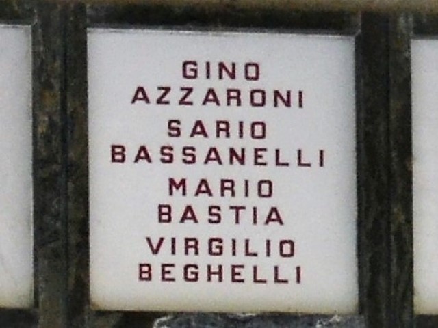 Tomba di Mario Bastia e altri partigiani 