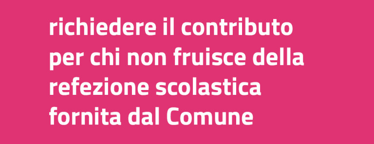 image of Richiedere il contributo per chi non fruisce della refezione scolastica fornita dal Comune | Sito Iperbole